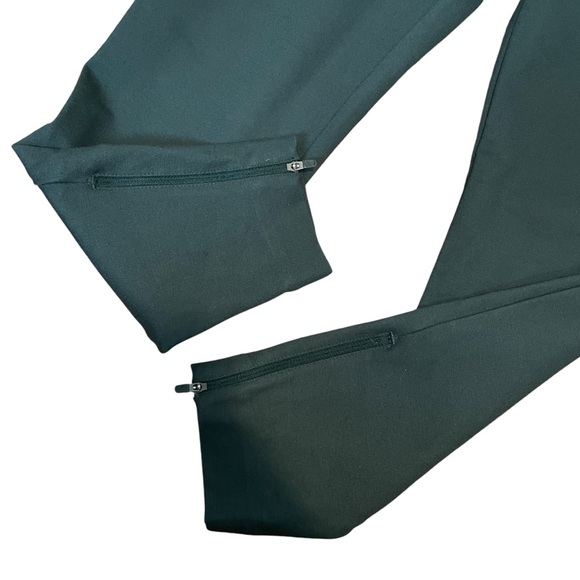 COS Men Pant Jersey Stretch Slim Trousers Zip Ankle Dark Green Size EU 48 - Picture 9 of 15